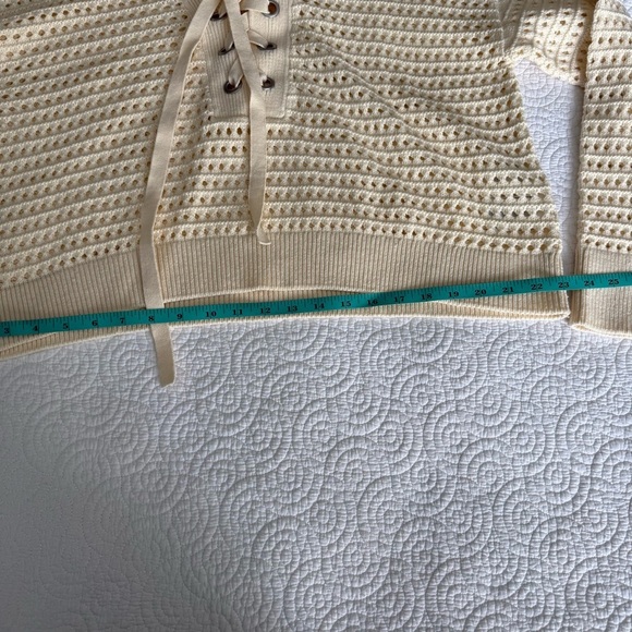 POINTELLE-KNIT JUMPER WITH LACING - Picture 7 of 9